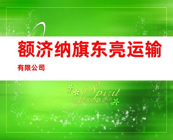额济纳旗东亮运输有限公司